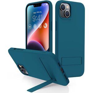 Shockproof Case for iPhone 15 Plus / 14 Plus - Invisible Kickstand - Soft-Touch